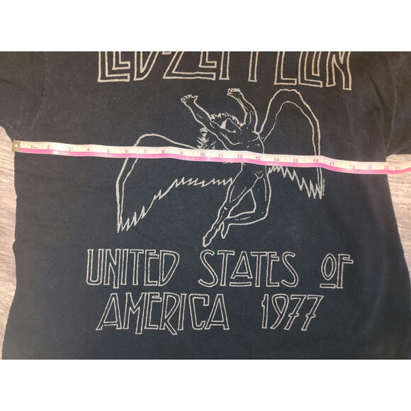 Led Zeppelin Gray Black‎ Short Sleeve Shirt Size Large - Picture 2 of 10